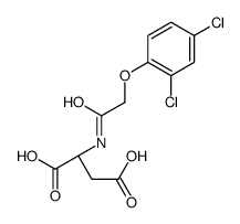 (2S)-2-[[2-(2,4-dichlorophenoxy)acetyl]amino]butanedioic acid Structure