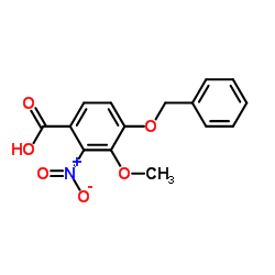 4-(Benzyloxy)-3-methoxy-2-nitrobenzoic acid structure