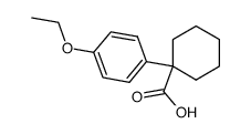 1-(4-ethoxyphenyl)cyclohexane-1-carboxylic acid结构式