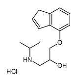 1-(1H-inden-4-yloxy)-3-(propan-2-ylamino)propan-2-ol,hydrochloride Structure