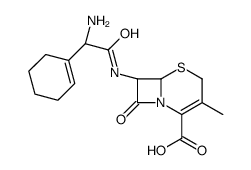 (6R,7R)-7-[[2-amino-2-(cyclohexen-1-yl)acetyl]amino]-3-methyl-8-oxo-5-thia-1-azabicyclo[4.2.0]oct-2-ene-2-carboxylic acid structure