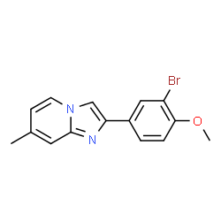 2-(3-Bromo-4-methoxyphenyl)-7-methylimidazo[1,2-a]pyridine Structure