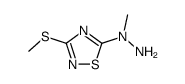 5-(1-Methylhydrazino)-3-(methylthio)-1,2,4-thiadiazole Structure