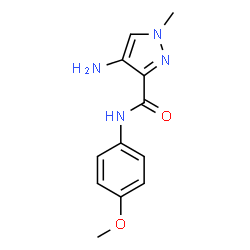 1H-Pyrazole-3-carboxamide,4-amino-N-(4-methoxyphenyl)-1-methyl-(9CI) Structure