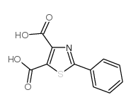 2-苯基-1,3-噻唑-4,5-二羧酸结构式