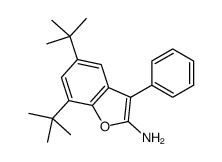 5,7-ditert-butyl-3-phenyl-1-benzofuran-2-amine结构式