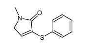 1-methyl-4-phenylsulfanyl-2H-pyrrol-5-one结构式