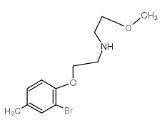 N-[2-(2-bromo-4-methylphenoxy)ethyl]-2-methoxyethanamine Structure