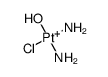 cis-[Pt(NH3)2Cl(OH2)]+结构式