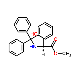 N-三苯甲基-L-丝氨酸甲酯结构式