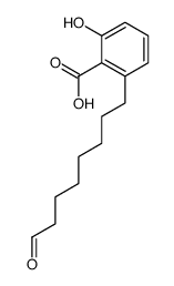 2-hydroxy-6-(8-oxooctyl)benzoic acid结构式