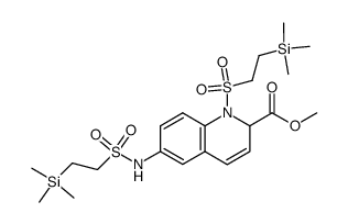 methyl 6-((2-(trimethylsilyl)ethyl)sulfonamido)-1-((2-(trimethylsilyl)ethyl)sulfonyl)-1,2-dihydroquinoline-2-carboxylate结构式