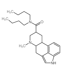 N,N-dibutyl-7-methyl-6,6a,8,9,10,10a-hexahydro-4H-indolo[4,3-fg]quinoline-9-carboxamide Structure