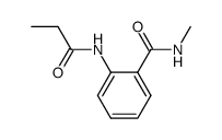 N-methyl-2-propionamidobenzamide Structure