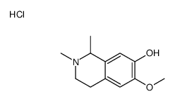 6-methoxy-1,2-dimethyl-1,2,3,4-tetrahydroisoquinolin-2-ium-7-ol,chloride结构式