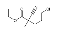 ethyl 5-chloro-2-cyano-2-ethylpentanoate结构式