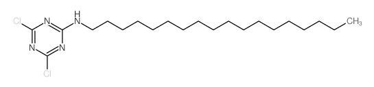 4,6-dichloro-N-octadecyl-1,3,5-triazin-2-amine structure