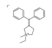 3-benzhydrylidene-1-ethyl-1-methylpyrrolidin-1-ium,iodide结构式