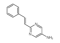 5-Pyrimidinamine,2-(2-phenylethenyl)- structure