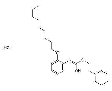 2-piperidin-1-ium-1-ylethyl N-(2-nonoxyphenyl)carbamate,chloride结构式