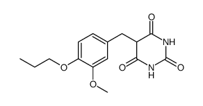 5-(3-methoxy-4-propoxy-benzyl)-pyrimidine-2,4,6-trione结构式