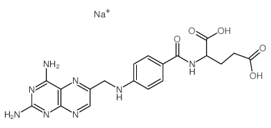 disodium,(2S)-2-[[4-[(2,4-diaminopteridin-6-yl)methylamino]benzoyl]amino]pentanedioate Structure