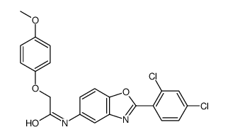 N-[2-(2,4-dichlorophenyl)-1,3-benzoxazol-5-yl]-2-(4-methoxyphenoxy)acetamide结构式