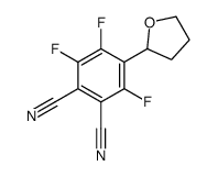 3,4,6-trifluoro-5-(oxolan-2-yl)benzene-1,2-dicarbonitrile Structure