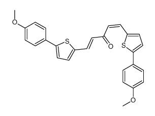 1,5-bis[5-(4-methoxyphenyl)thiophen-2-yl]penta-1,4-dien-3-one结构式