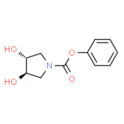 1-Pyrrolidinecarboxylic acid, 3,4-dihydroxy-, phenyl ester, (3R,4R)- (9CI) picture