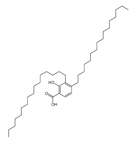 3,4-dihexadecyl-2-hydroxybenzoic acid Structure