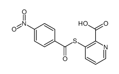 3-(4-nitrobenzoyl)sulfanylpyridine-2-carboxylic acid Structure