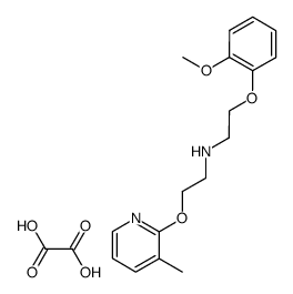 [2-(2-Methoxy-phenoxy)-ethyl]-[2-(3-methyl-pyridin-2-yloxy)-ethyl]-amine; compound with oxalic acid结构式