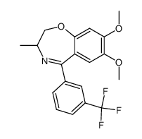 7,8-dimethoxy-3-methyl-5-(3-trifluoromethyl-phenyl)-2,3-dihydro-benzo[f][1,4]oxazepine Structure