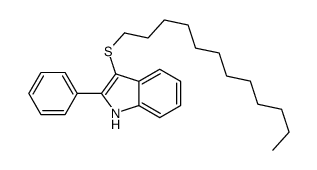 3-dodecylsulfanyl-2-phenyl-1H-indole Structure