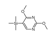 (2,4-dimethoxypyrimidin-5-yl)-trimethylsilane Structure