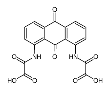 2,2'-[(9,10-dihydro-9,10-dioxo-1,8-anthracenediyl)diimino]bis(2-oxoacetic) acid Structure