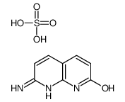 7-氨基-1,8-萘啶-2(1H)-酮硫酸盐结构式