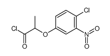 2-(4-chloro-3-nitrophenoxy)propanoyl chloride结构式