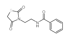 Benzamide,N-[2-(2,4-dioxo-3-thiazolidinyl)ethyl]-结构式