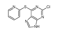 2-chloro-6-pyridin-2-ylsulfanyl-7H-purine结构式