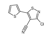 3-chloro-5-thiophen-2-yl-1,2-thiazole-4-carbonitrile Structure