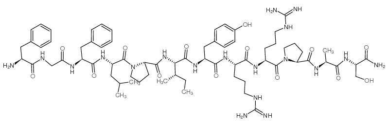 PHE-GLY-PHE-LEU-PRO-ILE-TYR-ARG-ARG-PRO-ALA-SER-NH2结构式