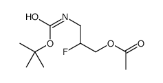 [2-fluoro-3-[(2-methylpropan-2-yl)oxycarbonylamino]propyl] acetate Structure