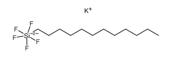 monopotassium mono(dodecylpentafluorosilicate(IV)) Structure