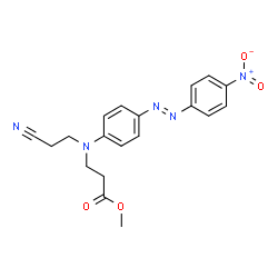 4-(4-NITROPHENYLAZO)-N-(2-CYANOETHYL)-N-(2-ACETOXYETHYL)ANILINE structure