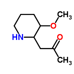 1-(3-methoxypiperidin-2-yl)propan-2-one结构式