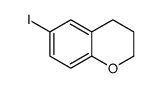 2H-1-Benzopyran, 3,4-dihydro-6-iodo- Structure