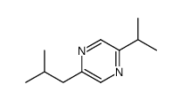 Pyrazine, 2-(1-methylethyl)-5-(2-methylpropyl)- (9CI)结构式