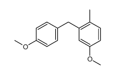 4-methoxy-2-(4-methoxybenzyl)-1-methylbenzene Structure